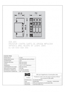 Protetor contra surto EL-DA-055-DDA 055